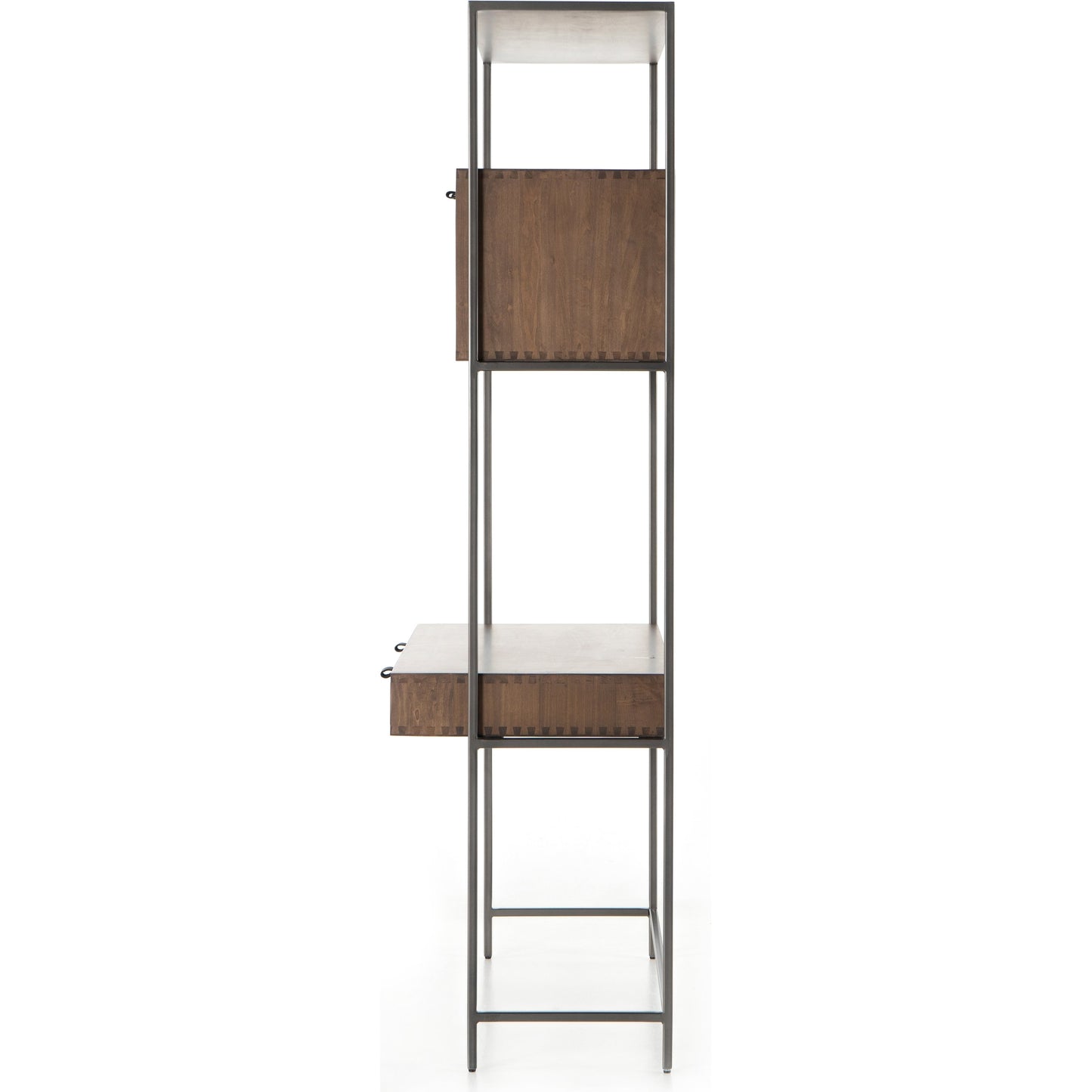 008 SI-1717041 | Additional Silo | Trey Modular Wall Desk by Four Hands. Made from solid poplar, top grain leather in a modern style.