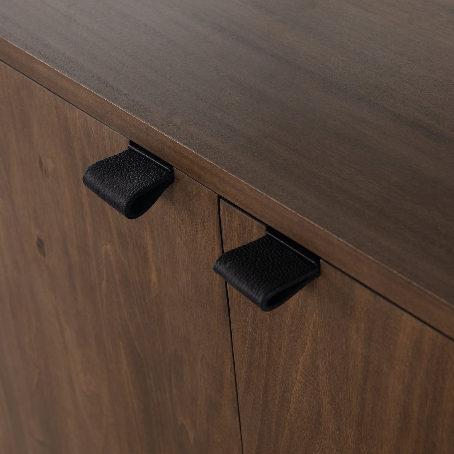 017 SI-1717047 | Additional Silo | Trey Modular Wide Bookcase by Four Hands. Made from solid poplar, top grain leather, iron in a modern style.
