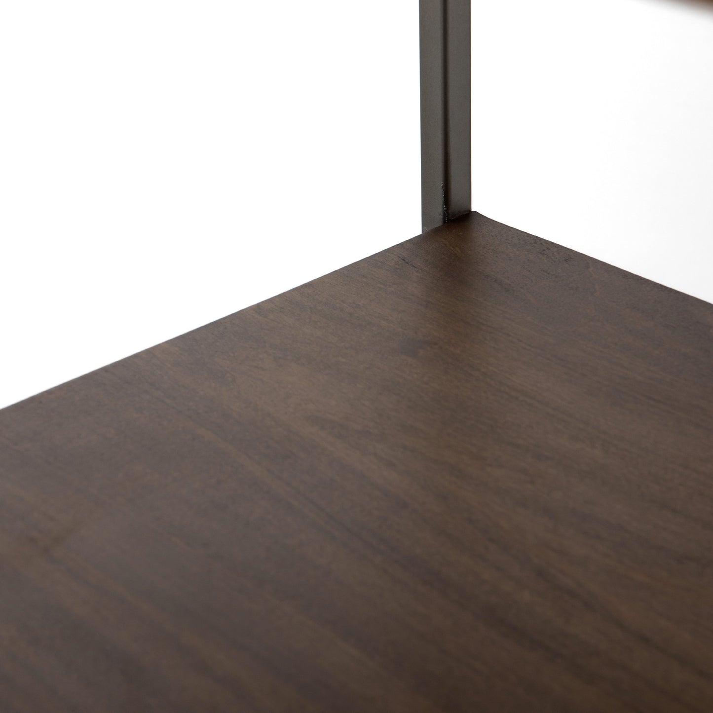 019 SI-1717047 | Additional Silo | Trey Modular Wide Bookcase by Four Hands. Made from solid poplar, top grain leather, iron in a modern style.