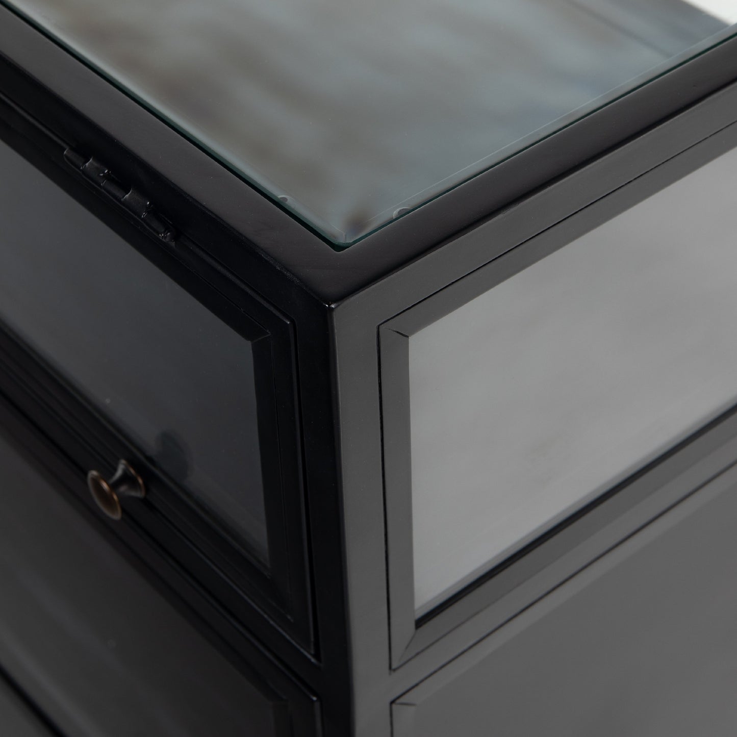 002 SI-1716668 | Additional Silo | Shadow Box Sideboard by Four Hands in black. Made from iron in a modern style.