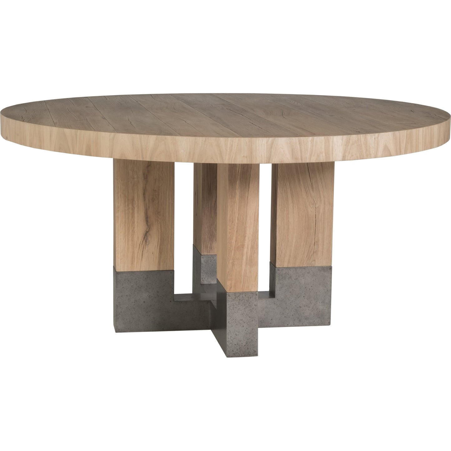 001 SI-1770644 | Additional Silo | Verite Round Dining Table by Artistica Home in natural, antiqued gun metal. Made from unique in a modern style.