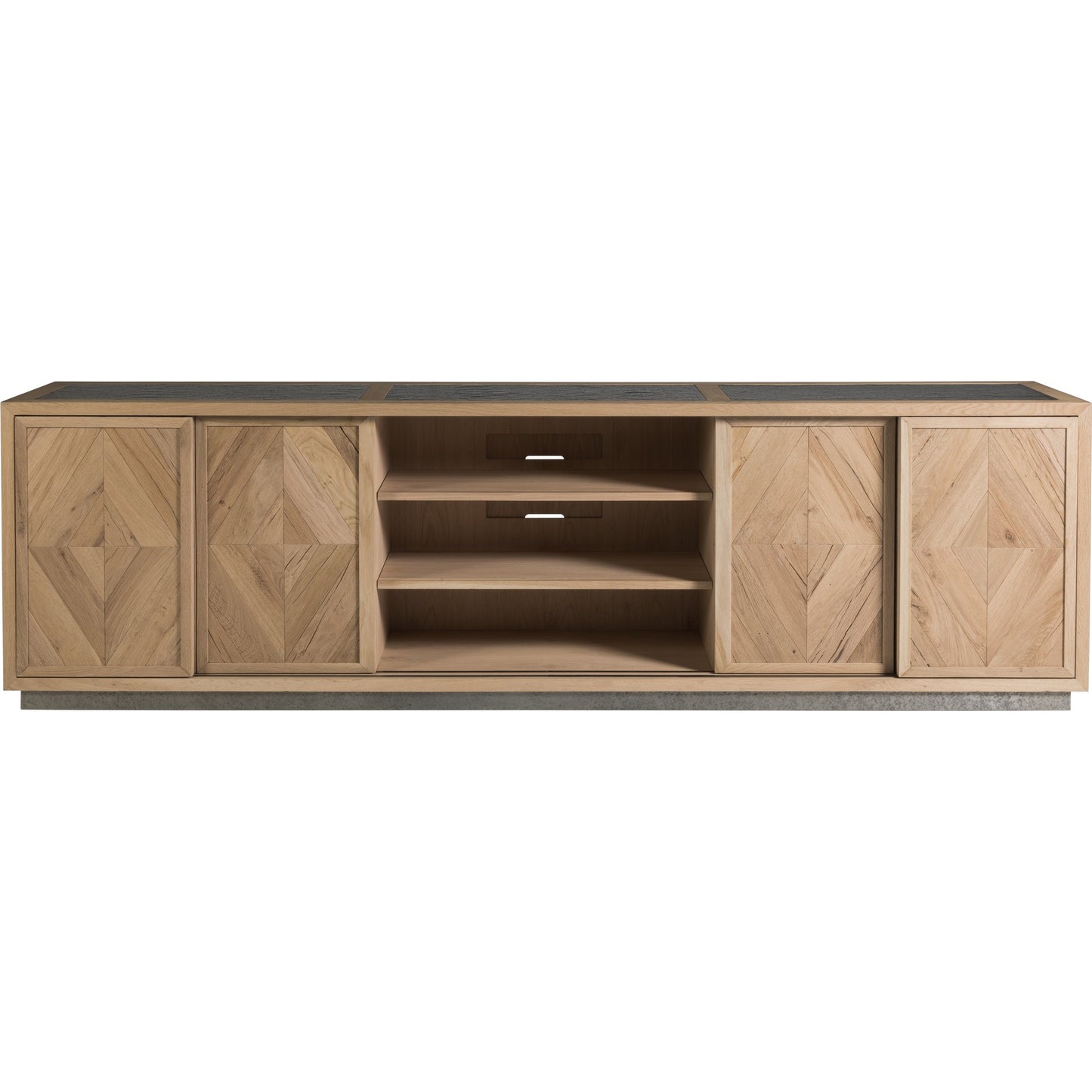 002 SI-1770638 | Additional Silo | Verite Media Console by Artistica Home in natural, antiqued gun metal. Made from unique in a eclectic & global style.