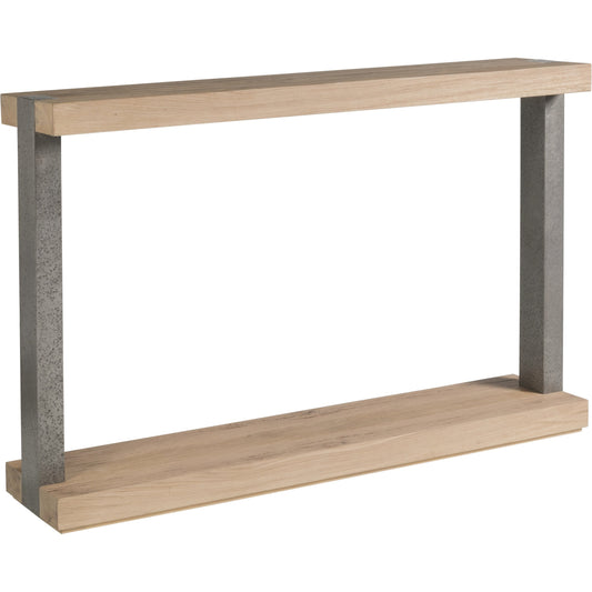 Verite Console by Artistica Home in natural, antiqued gun metal. Made from unique in a modern style.