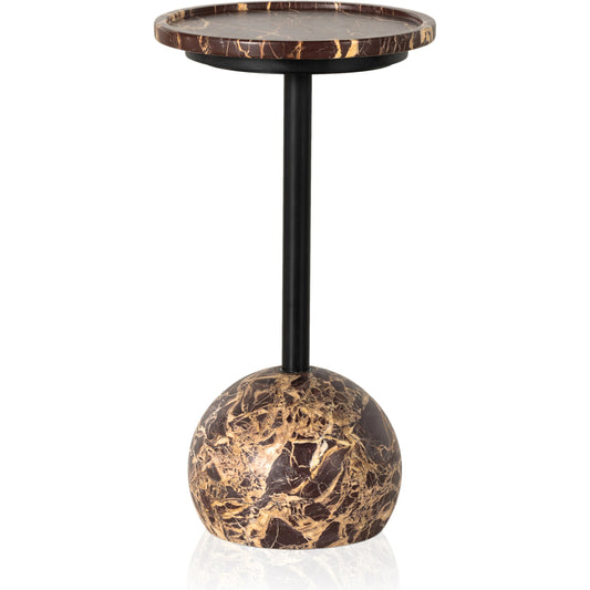 Viola Accent Table by Four Hands. Made from solid marble, iron in a eclectic & global style.