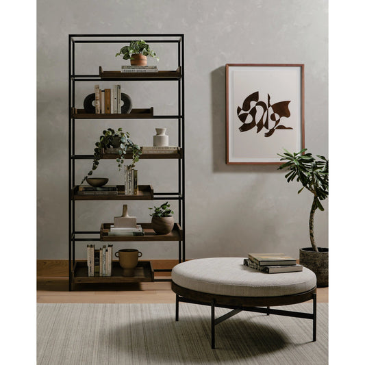 Edwyn Large Ottoman by Four Hands. Made from unique in a modern style.