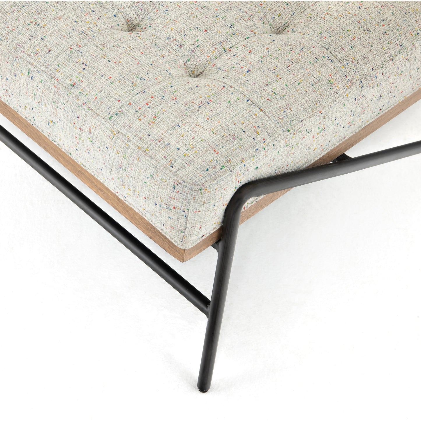007 SI-1716536 | Additional Silo | Romy Chair by Four Hands in neutral fleck. Made from 60% polyester, 40% acrylic, solid beech, iron in a modern style.