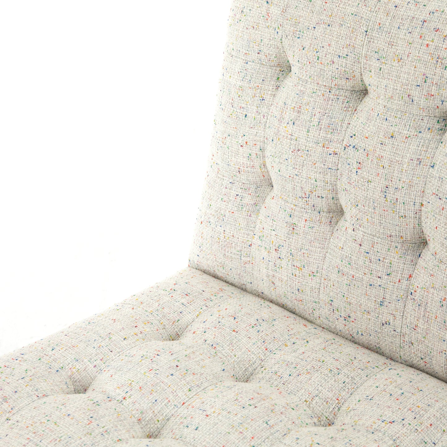 008 SI-1716536 | Additional Silo | Romy Chair by Four Hands in neutral fleck. Made from 60% polyester, 40% acrylic, solid beech, iron in a modern style.