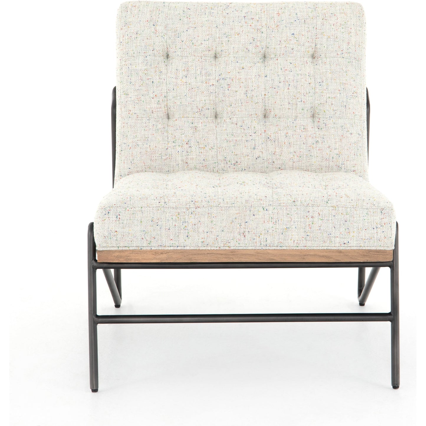 003 SI-1716536 | Additional Silo | Romy Chair by Four Hands in neutral fleck. Made from 60% polyester, 40% acrylic, solid beech, iron in a modern style.