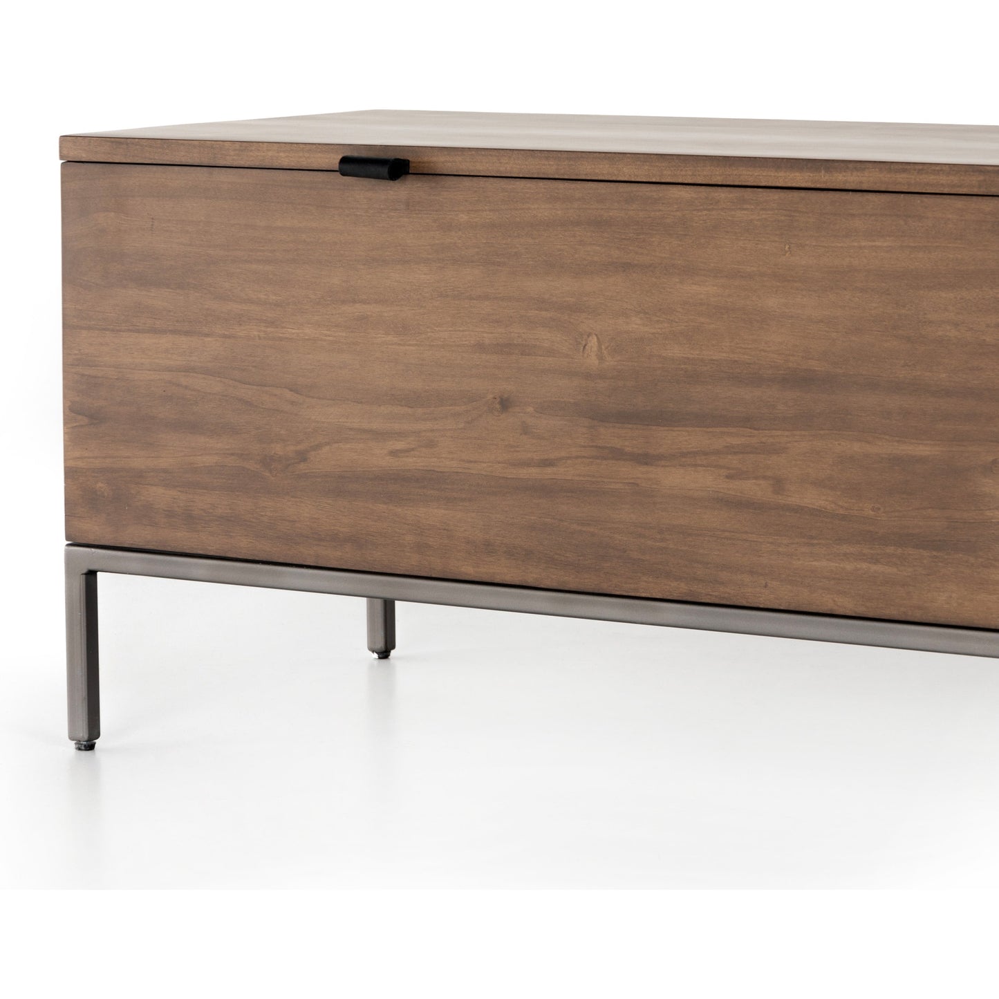 003 SI-1717053 | Additional Silo | Trey Trunk by Four Hands. Made from solid poplar, top grain leather, iron in a rustic style.