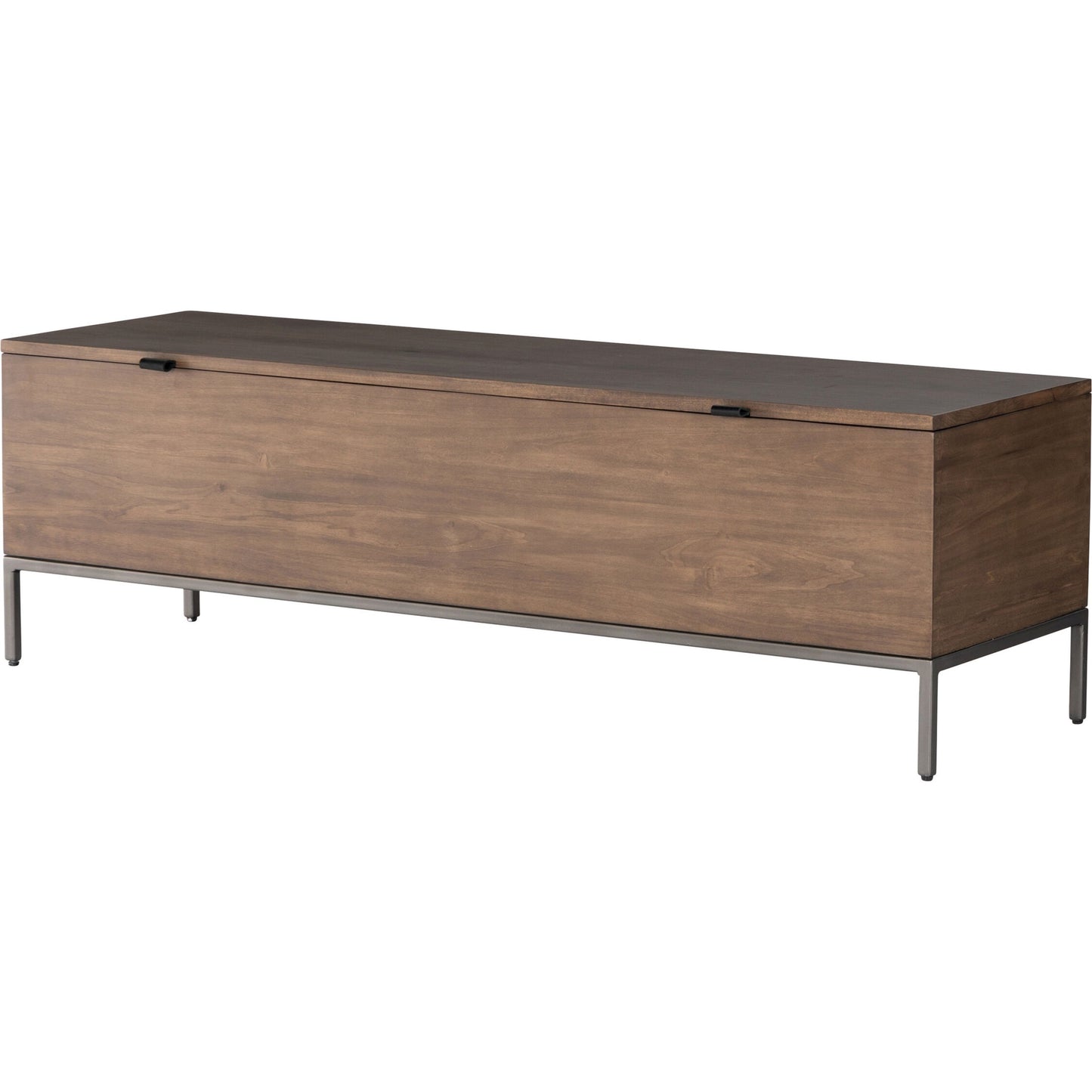 001 SI-1717053 | Additional Silo | Trey Trunk by Four Hands. Made from solid poplar, top grain leather, iron in a rustic style.