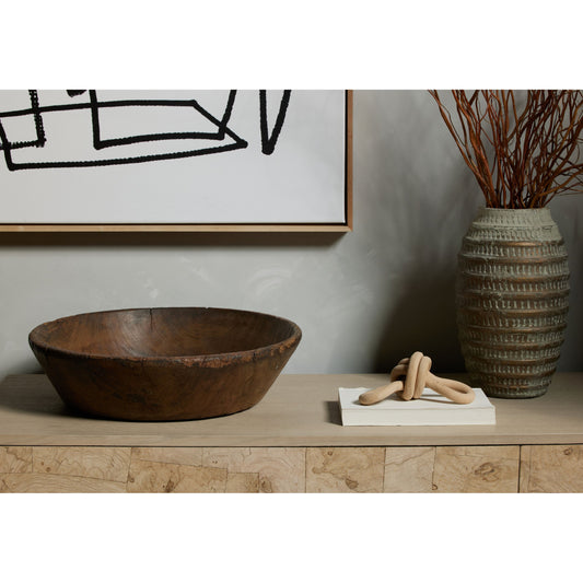 Found Wooden Bowl by Four Hands in reclaimed natural. Made from solid mixed reclaimed wood in a eclectic & global style.