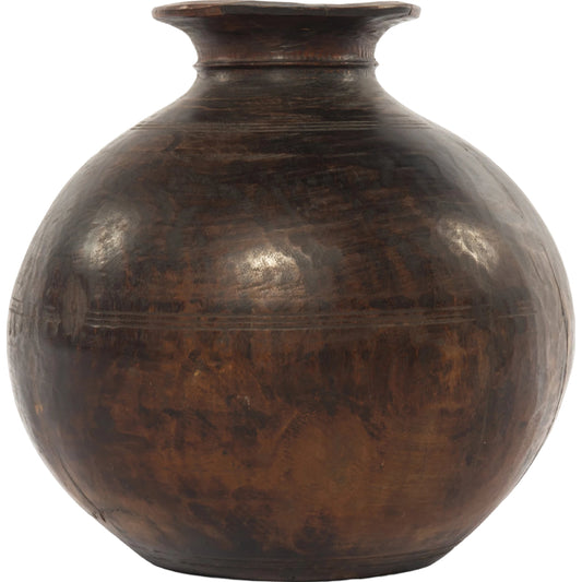 000 SI-1799603 | Primary Silo | Found Wooden Jar by Four Hands in reclaimed natural. Made from solid mixed reclaimed wood in a eclectic & global style.