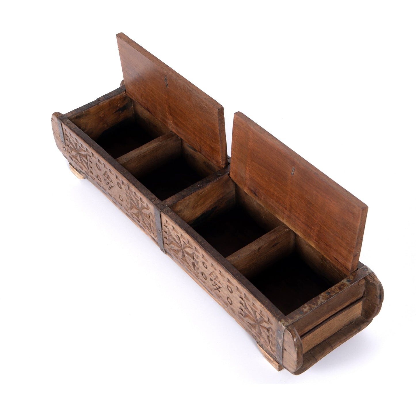 006 SI-1715339 | Additional Silo | Found Carved Box by Four Hands in reclaimed natural. Made from solid mixed reclaimed wood in a eclectic & global style.