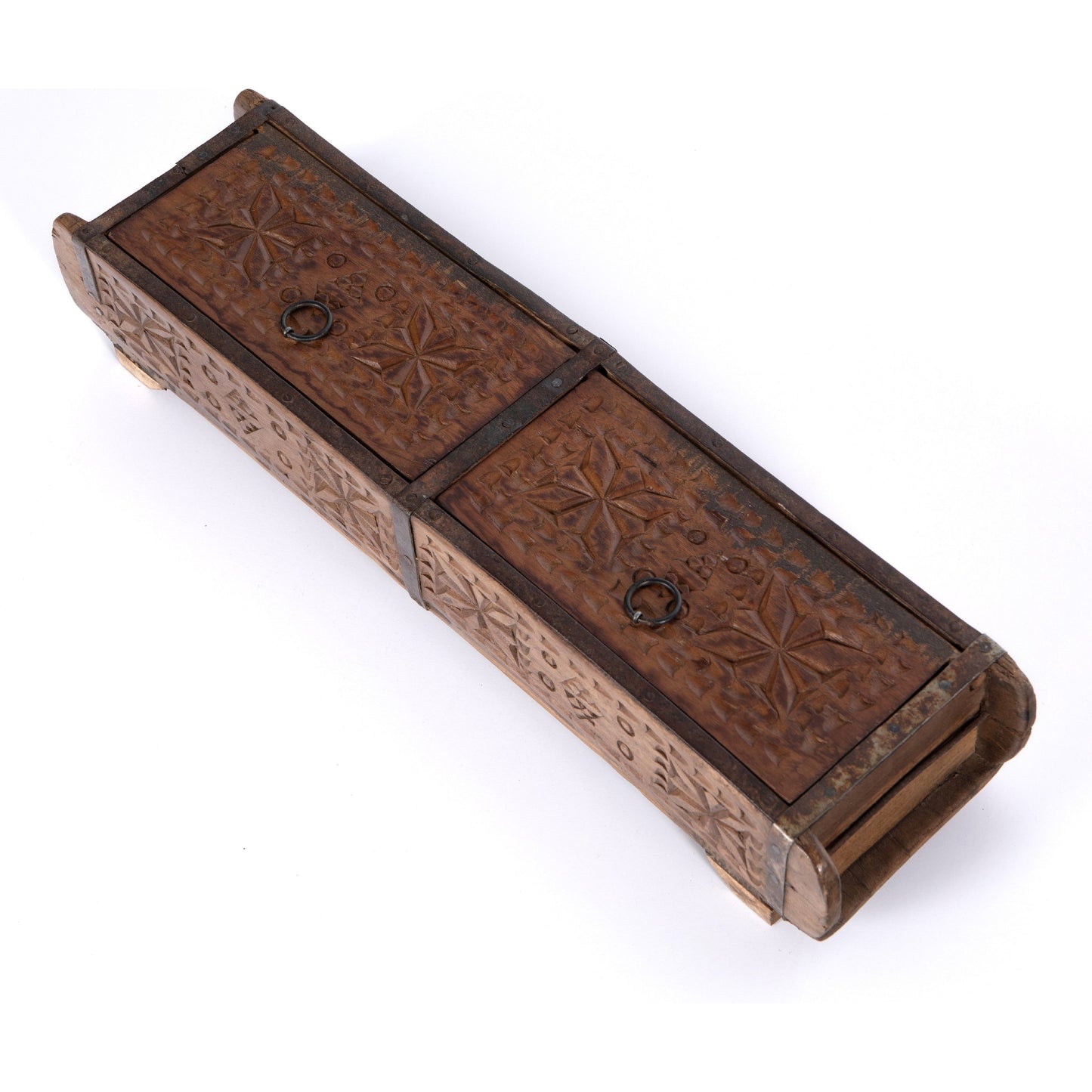 007 SI-1715339 | Additional Silo | Found Carved Box by Four Hands in reclaimed natural. Made from solid mixed reclaimed wood in a eclectic & global style.
