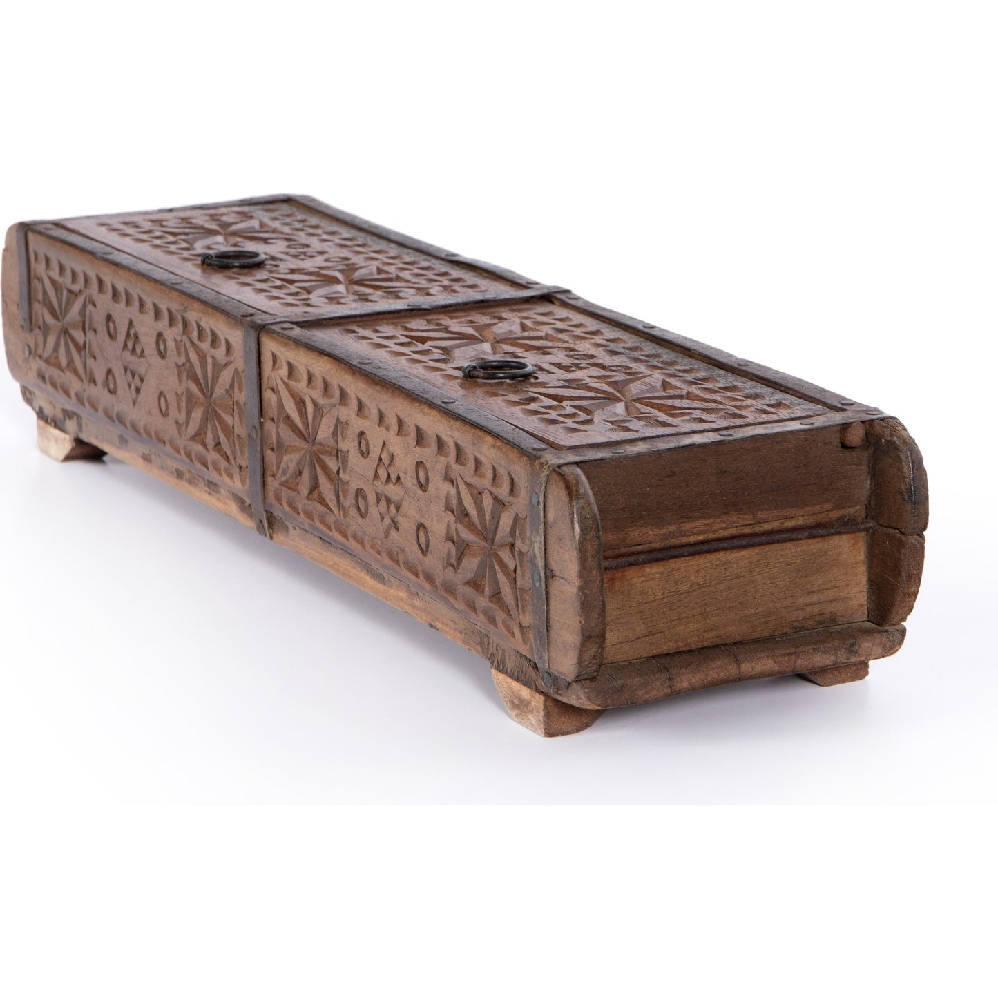 008 SI-1715339 | Additional Silo | Found Carved Box by Four Hands in reclaimed natural. Made from solid mixed reclaimed wood in a eclectic & global style.