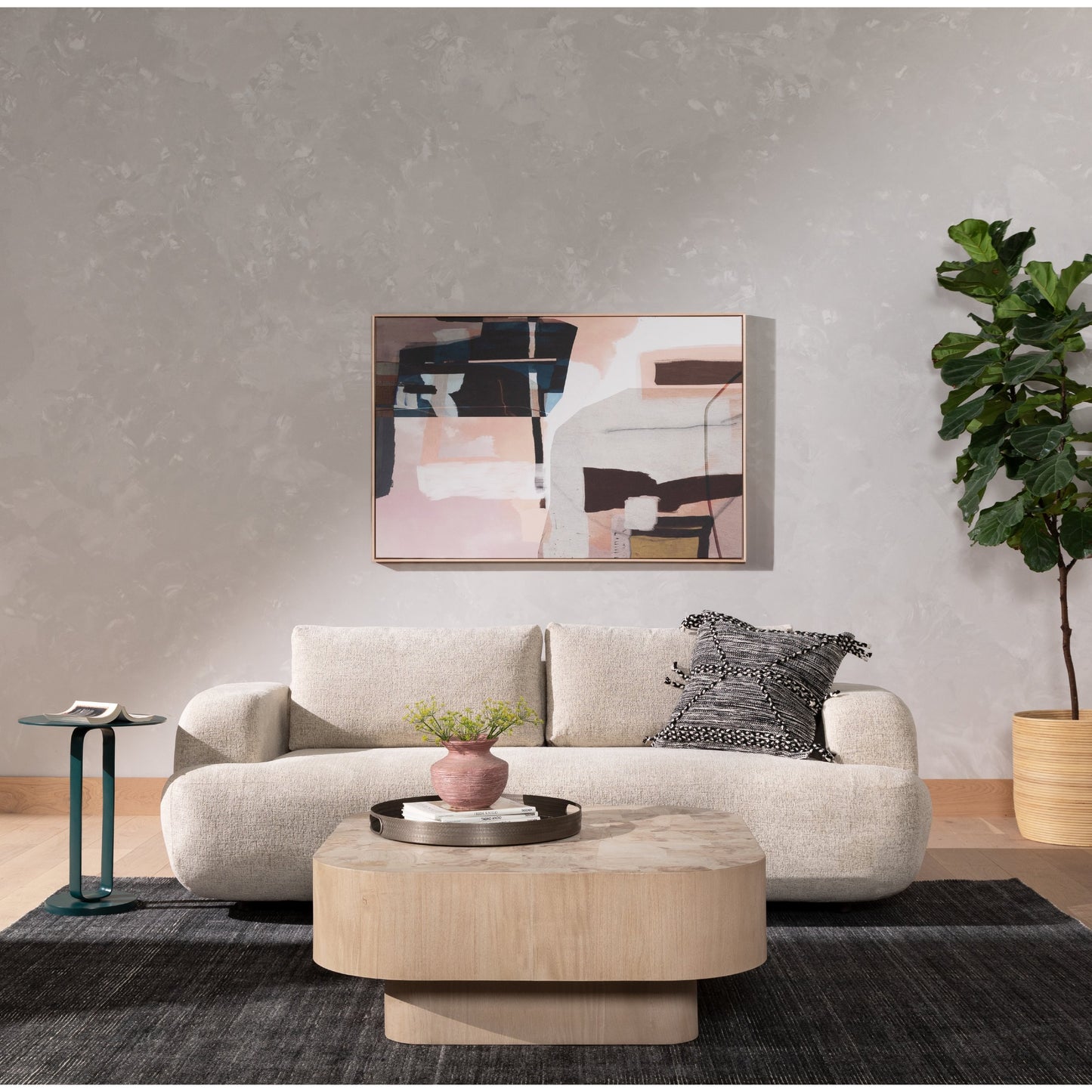 022 SI-1714473 | Lifestyle | Blanco Coffee Table by Four Hands. Made from unique in a modern style.
