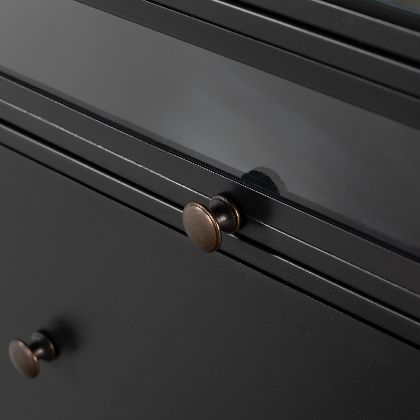 008 SI-1716661 | Additional Silo | Shadow Box Executive Desk by Four Hands in black. Made from iron in a modern style.