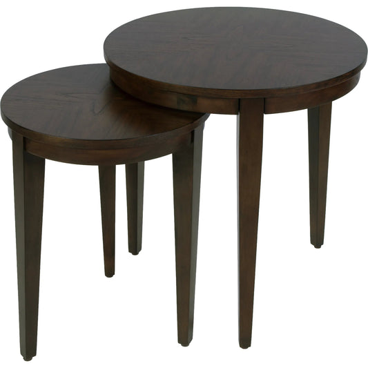 006 O-BUTLER-2249275 | Primary Silo | Nest of Tables by Butler Specialty Company in dark brown and cocoa. Made from acacia wood solids, acacia veneers in a modern style.