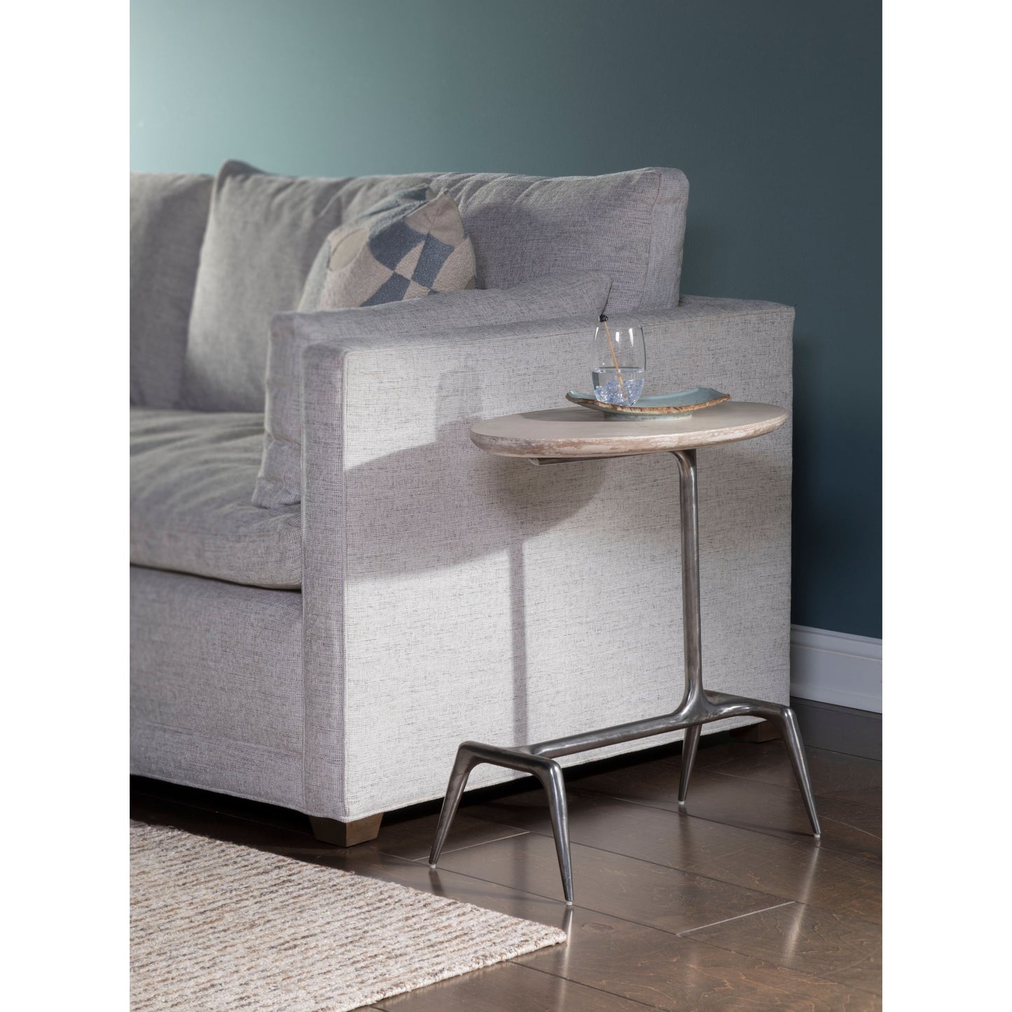 004 SI-1770647 | Lifestyle | Wilder Spot Table by Artistica Home in desert scagliola. Made from unique in a modern style.