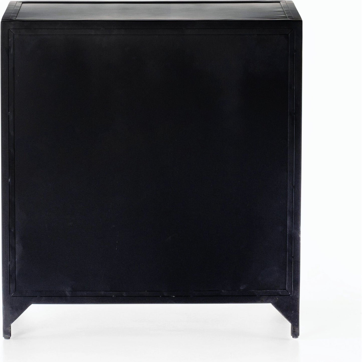 003 SI-2158064 | Additional Silo | Belmont Large Storage Nightstand by Four Hands in black, weathered bronze and black. Made from iron in a modern style.