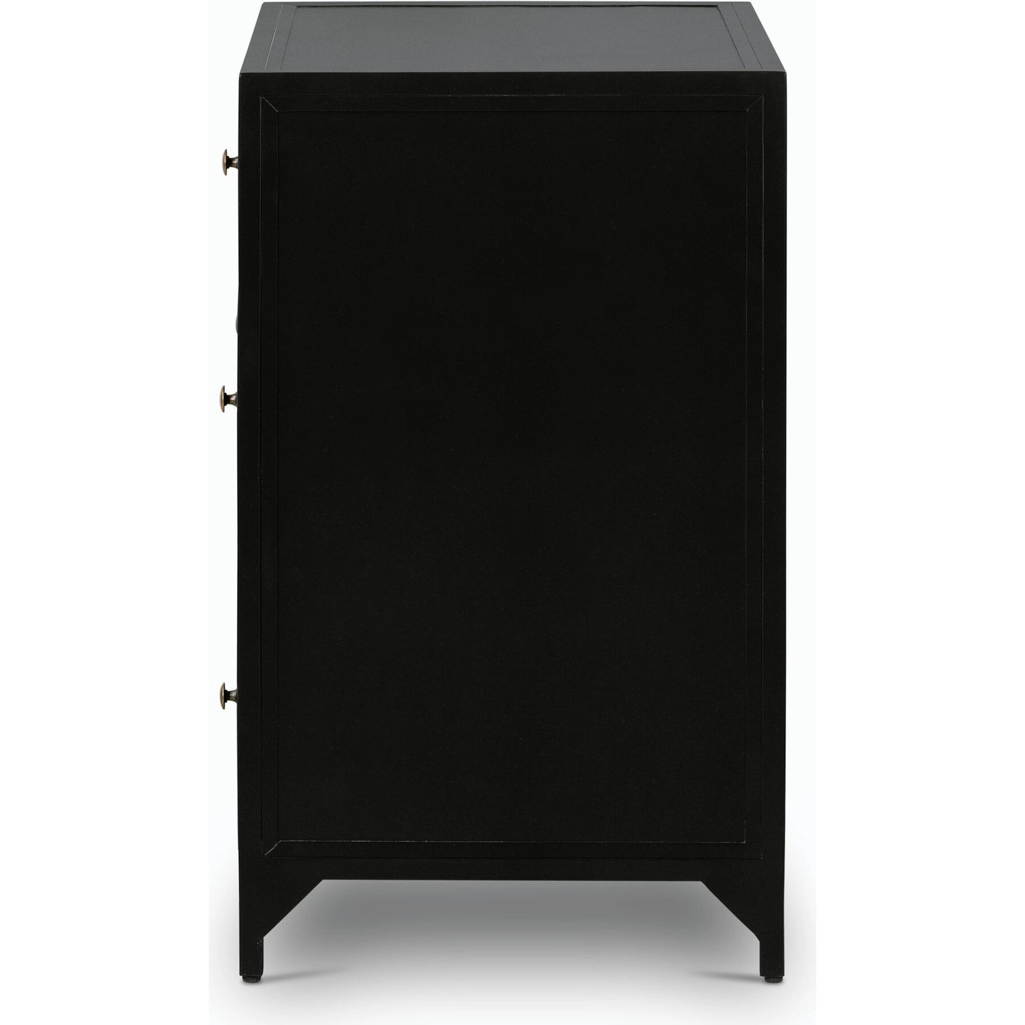 002 SI-2158064 | Additional Silo | Belmont Large Storage Nightstand by Four Hands in black, weathered bronze and black. Made from iron in a modern style.