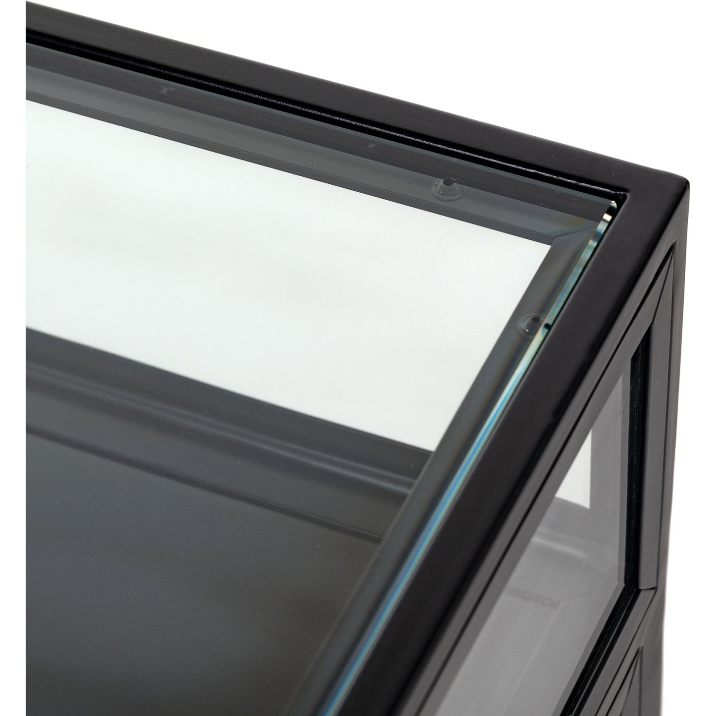 011 SI-1716666 | Additional Silo | Shadow Box Nightstand by Four Hands in black. Made from iron in a modern style.