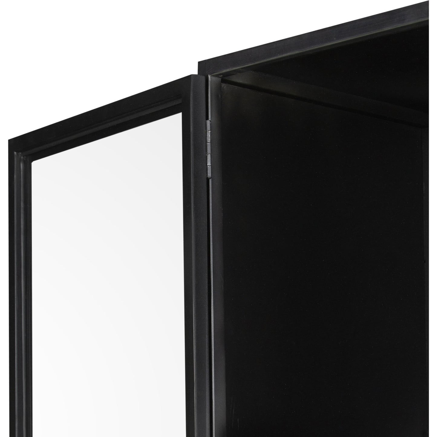 008 SI-1716656 | Additional Silo | Shadow Box Cabinet by Four Hands in black, weathered bronze. Made from iron in a modern style.