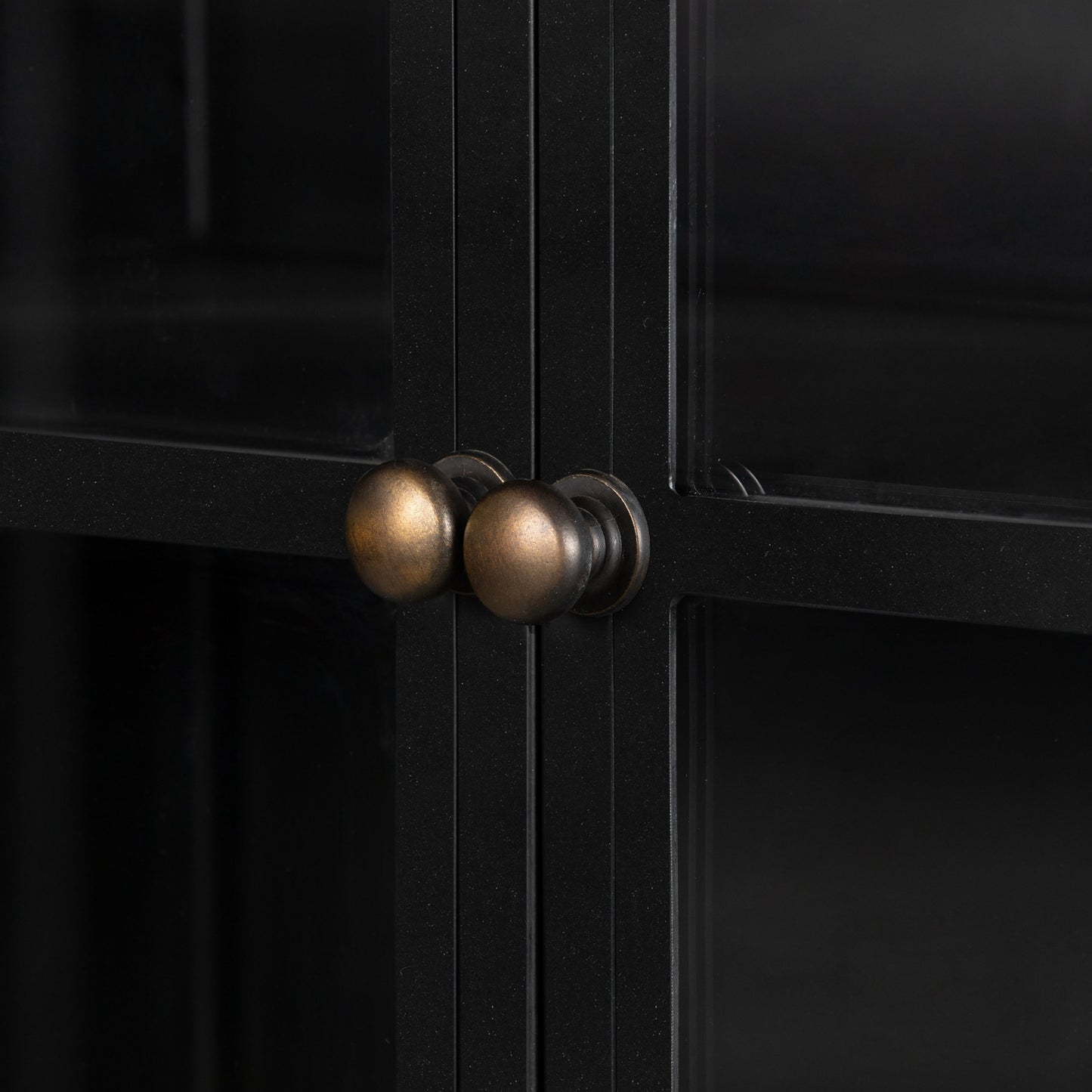 009 SI-1716656 | Additional Silo | Shadow Box Cabinet by Four Hands in black, weathered bronze. Made from iron in a modern style.