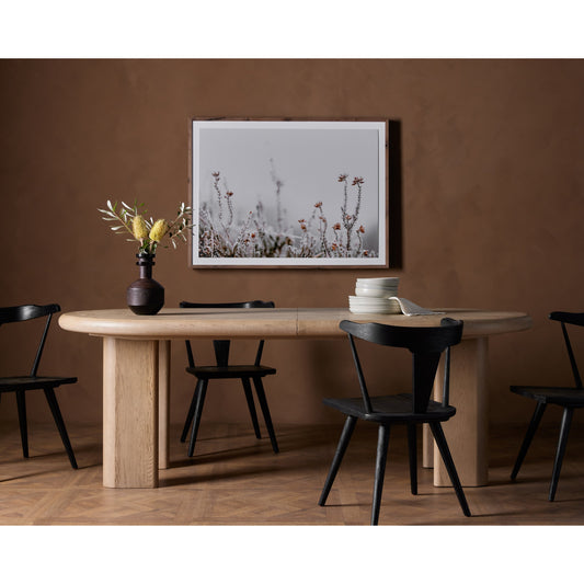 Jaylen Extension Dining Table by Four Hands. Made from oak veneer, solid oak in a modern style.