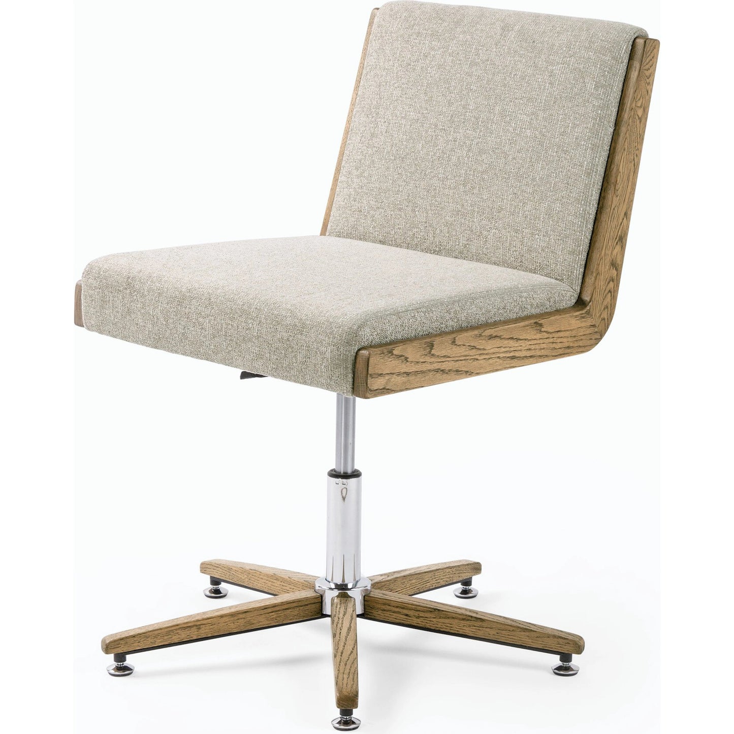 003 SI-1797945 | Additional Silo | Carla Desk Chair by Four Hands. Made from 100% polyester, solid oak in a modern style.