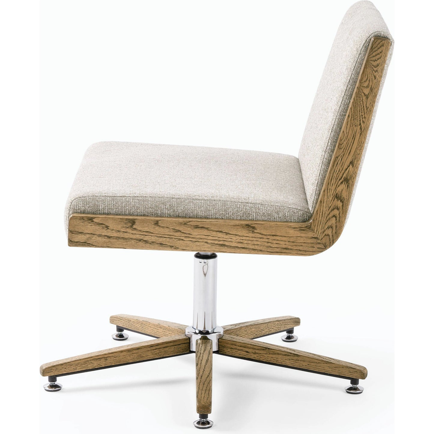 005 SI-1797945 | Additional Silo | Carla Desk Chair by Four Hands. Made from 100% polyester, solid oak in a modern style.