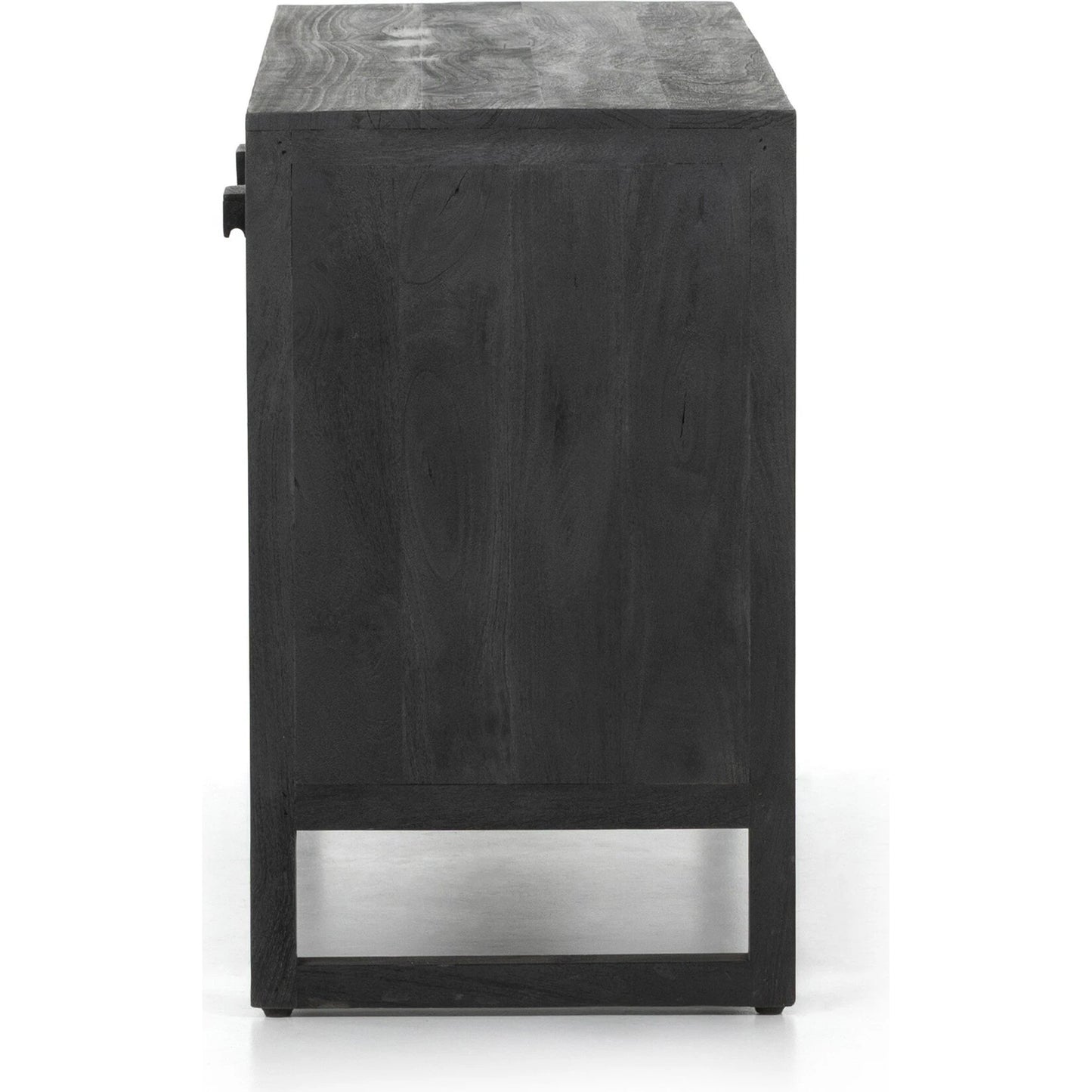 012 SI-1798402 | Additional Silo | Lorne Media Console by Four Hands in dark reeded totem. Made from solid mango, solid mixed reclaimed wood in a modern style.
