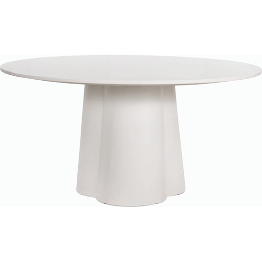Granada Dining Table by Four Hands in white concrete. Made from concrete in a modern style.
