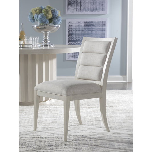 Stella Side Chair by Artistica Home in cerused white gray. Made from unique in a transitional style.