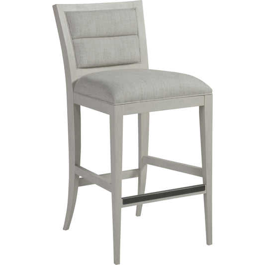 Stella Barstool by Artistica Home in cerused white gray. Made from unique in a transitional style.