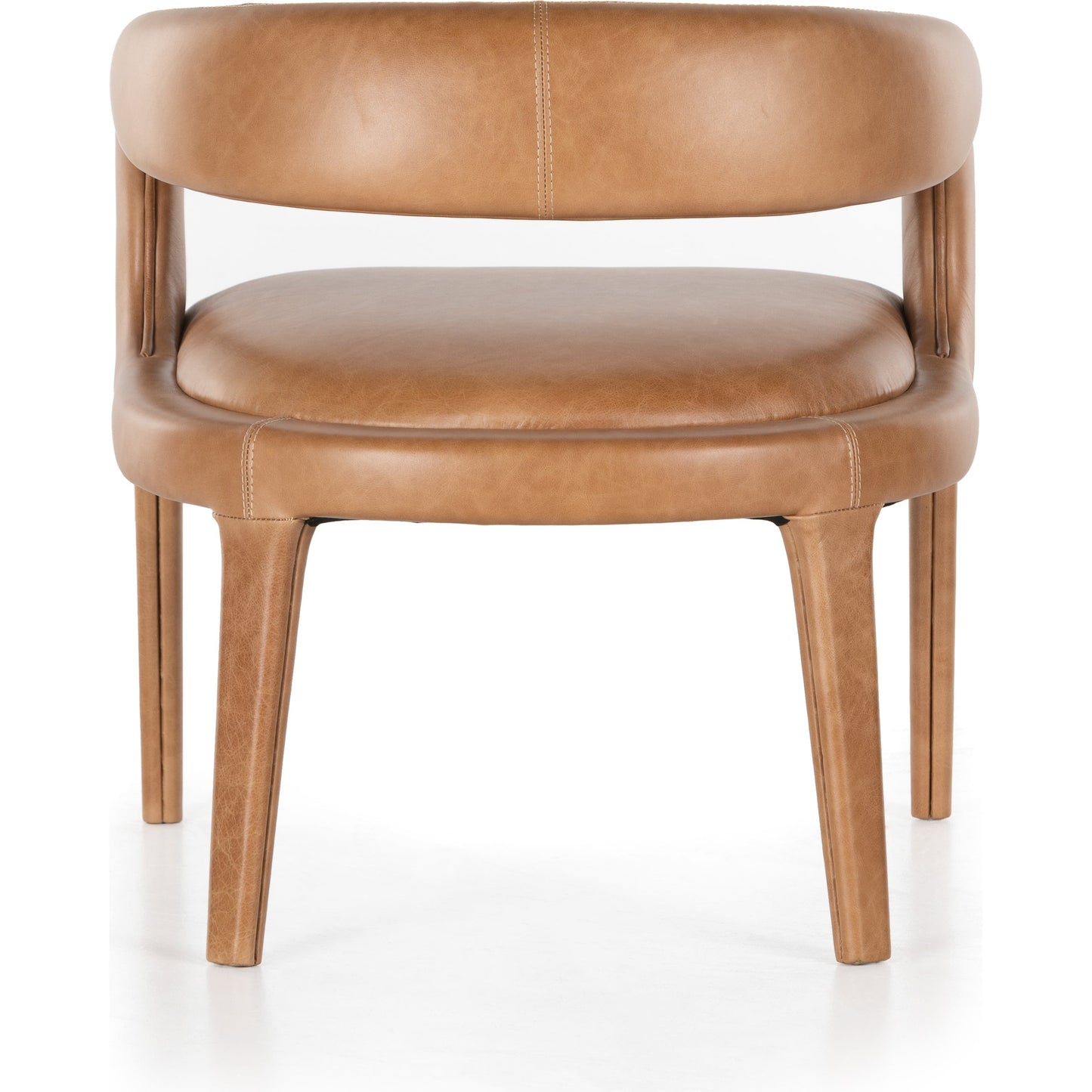 005 SI-1797901 | Additional Silo | Hawkins Chair by Four Hands in sonoma butterscotch. Made from top grain leather, poplar plywood, 100% polyester in a modern style.