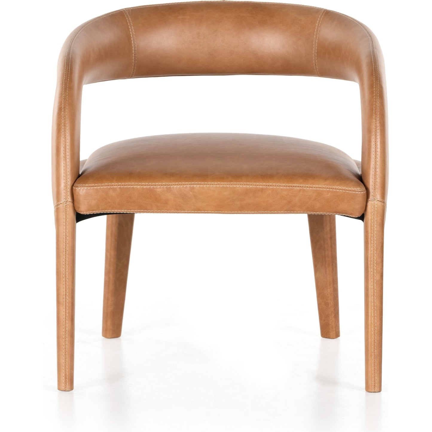 003 SI-1797901 | Additional Silo | Hawkins Chair by Four Hands in sonoma butterscotch. Made from top grain leather, poplar plywood, 100% polyester in a modern style.