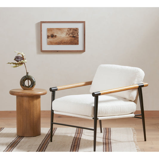 Zach End Table by Four Hands. Made from solid parawood in a modern style.