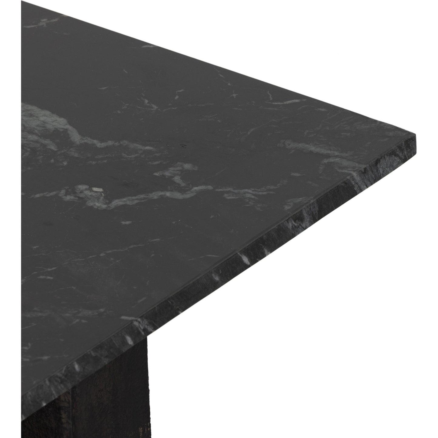 007 SI-1902694 | Additional Silo | Terrell End Table by Four Hands in raw black, black marble. Made from solid marble, aluminum in a modern style.