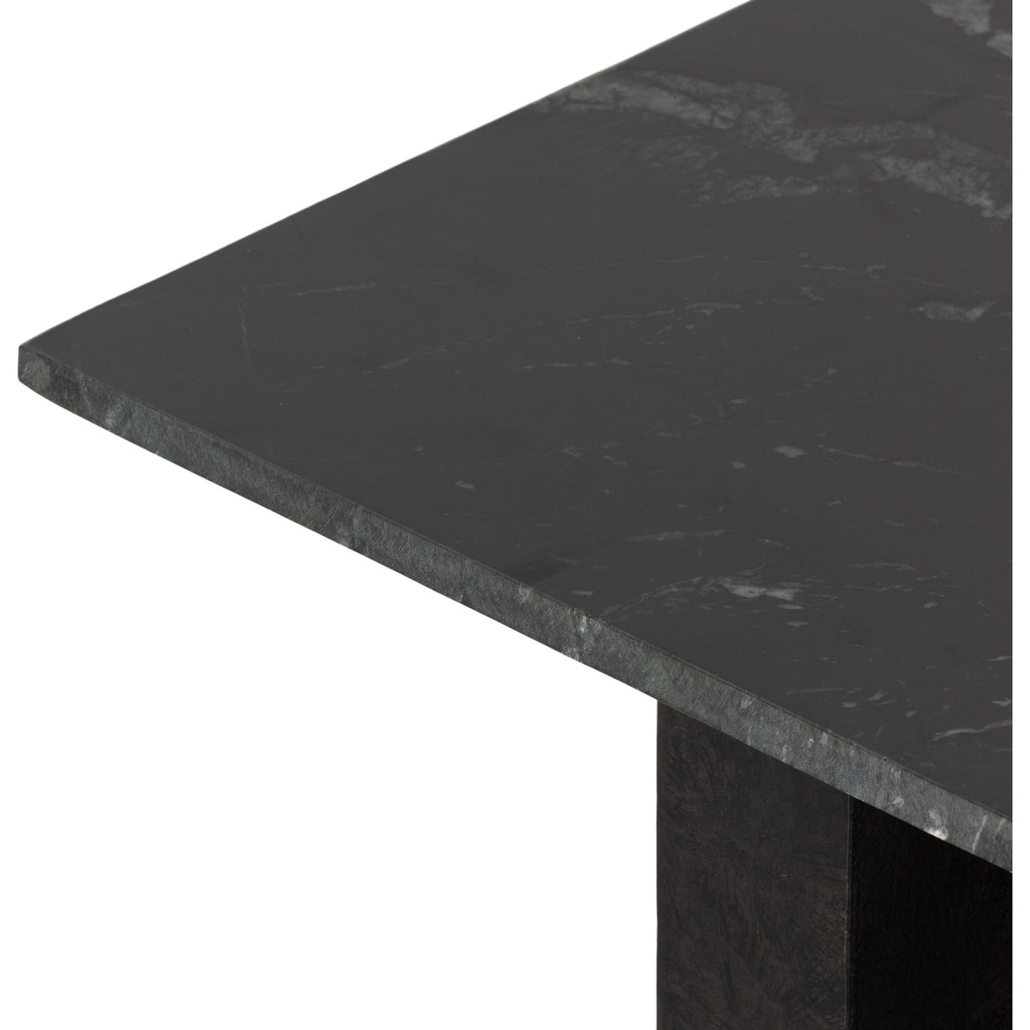 009 SI-1902694 | Additional Silo | Terrell End Table by Four Hands in raw black, black marble. Made from solid marble, aluminum in a modern style.