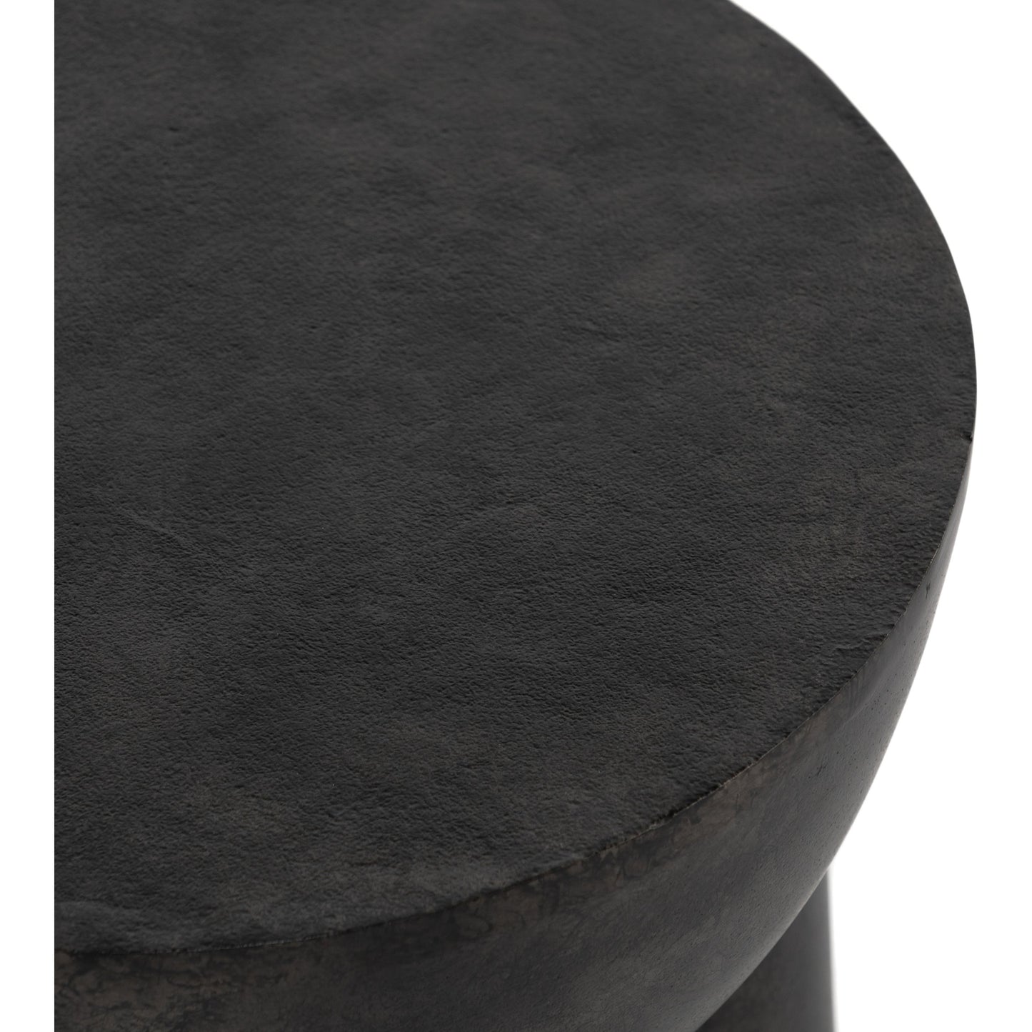008 SI-1797624 | Additional Silo | Sante End Table by Four Hands in raw black. Made from aluminum, engineered hardwood in a modern style.