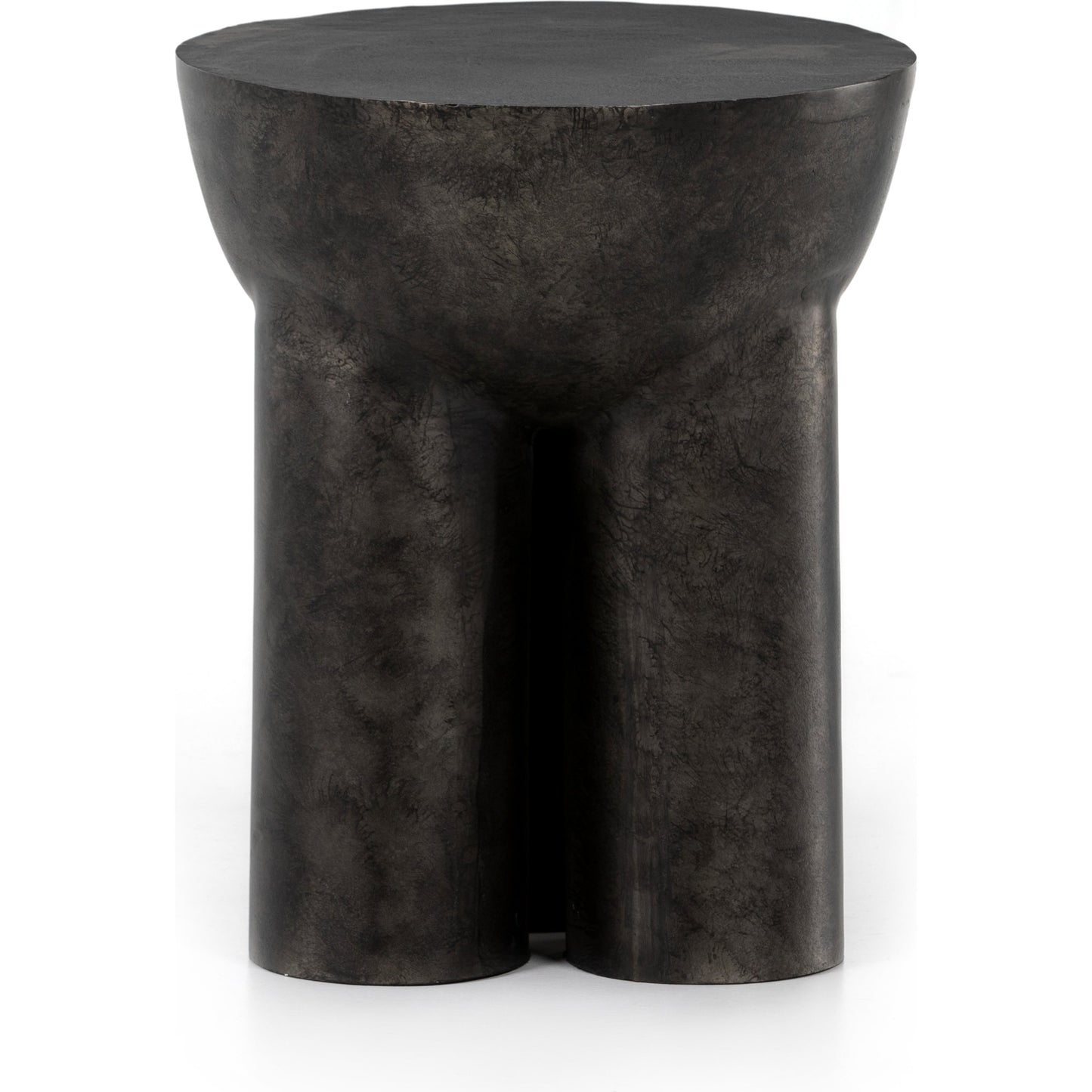 003 SI-1797624 | Additional Silo | Sante End Table by Four Hands in raw black. Made from aluminum, engineered hardwood in a modern style.