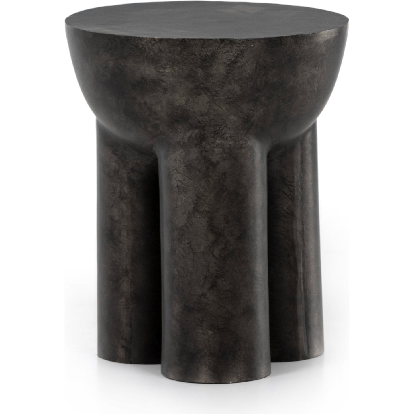 004 SI-1797624 | Additional Silo | Sante End Table by Four Hands in raw black. Made from aluminum, engineered hardwood in a modern style.
