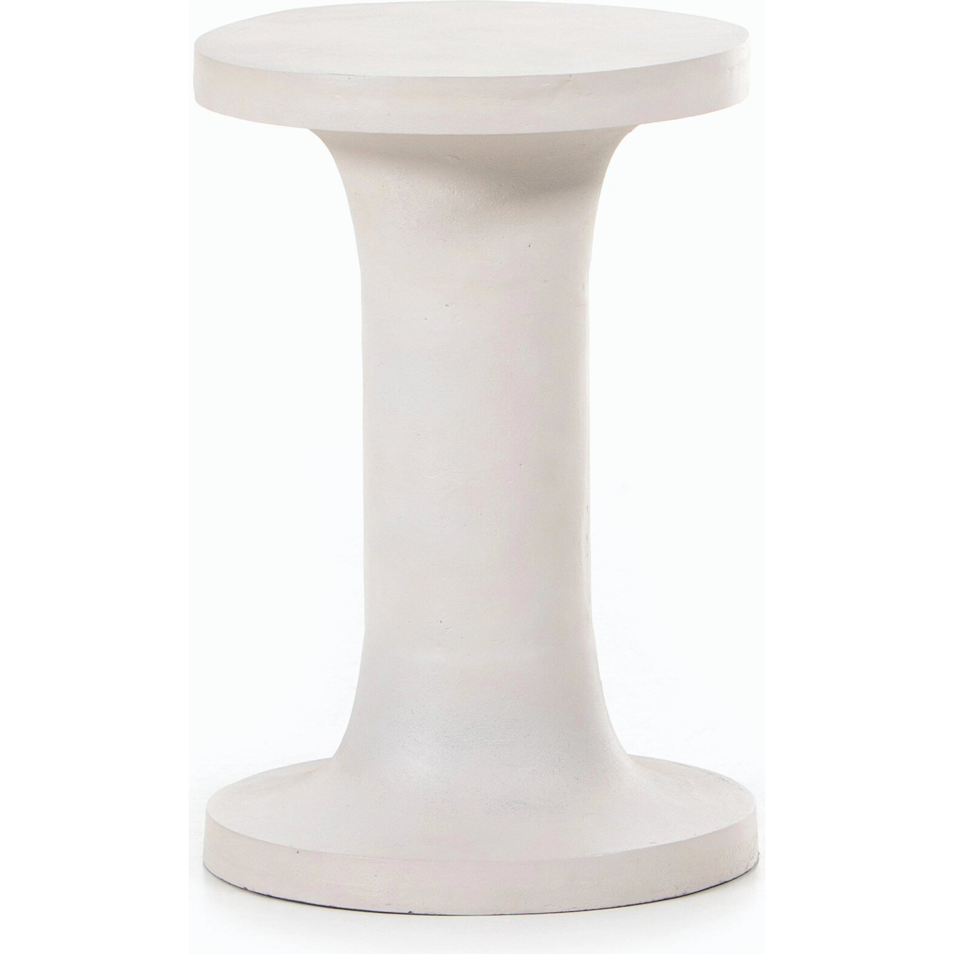 Gino End Table by Four Hands in raw black. Made from aluminum, engineered hardwood in a modern style.