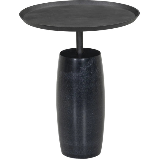 Cronos End Table by Four Hands. Made from aluminum, solid marble in a modern style.