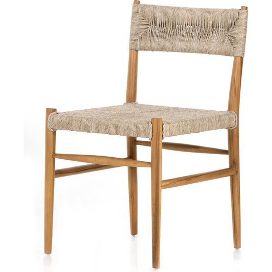 Lomas Outdoor Dining Chair by Four Hands. Made from solid teak, 100% polyethylene in a cottage & farmhouse style.