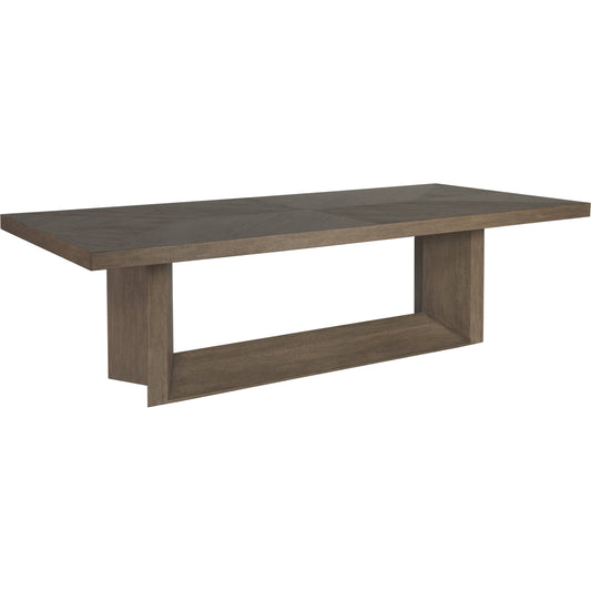 Liason Dining Table by Artistica Home in medium brown. Made from unique in a cottage & farmhouse style.