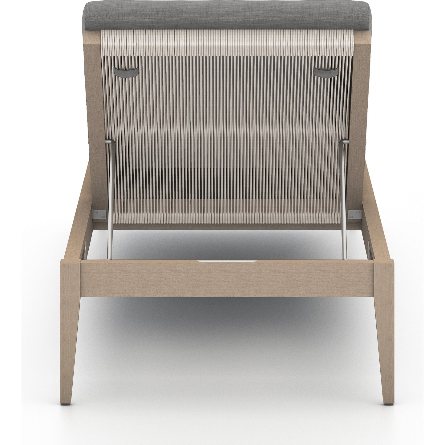 048 SI-1798262 | Additional Silo | Sherwood Outdoor Chaise by Four Hands. Made from 100% olefin, solid fsc®-certified teak, 100% polypropylene in a coastal style.