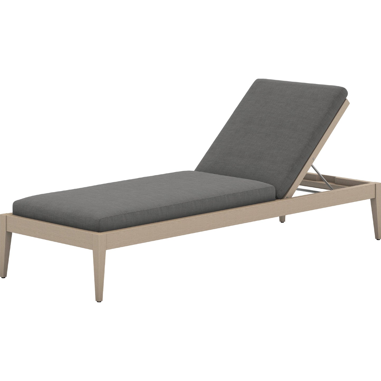 029 SI-1798262 | Additional Silo | Sherwood Outdoor Chaise by Four Hands. Made from 100% olefin, solid fsc®-certified teak, 100% polypropylene in a coastal style.