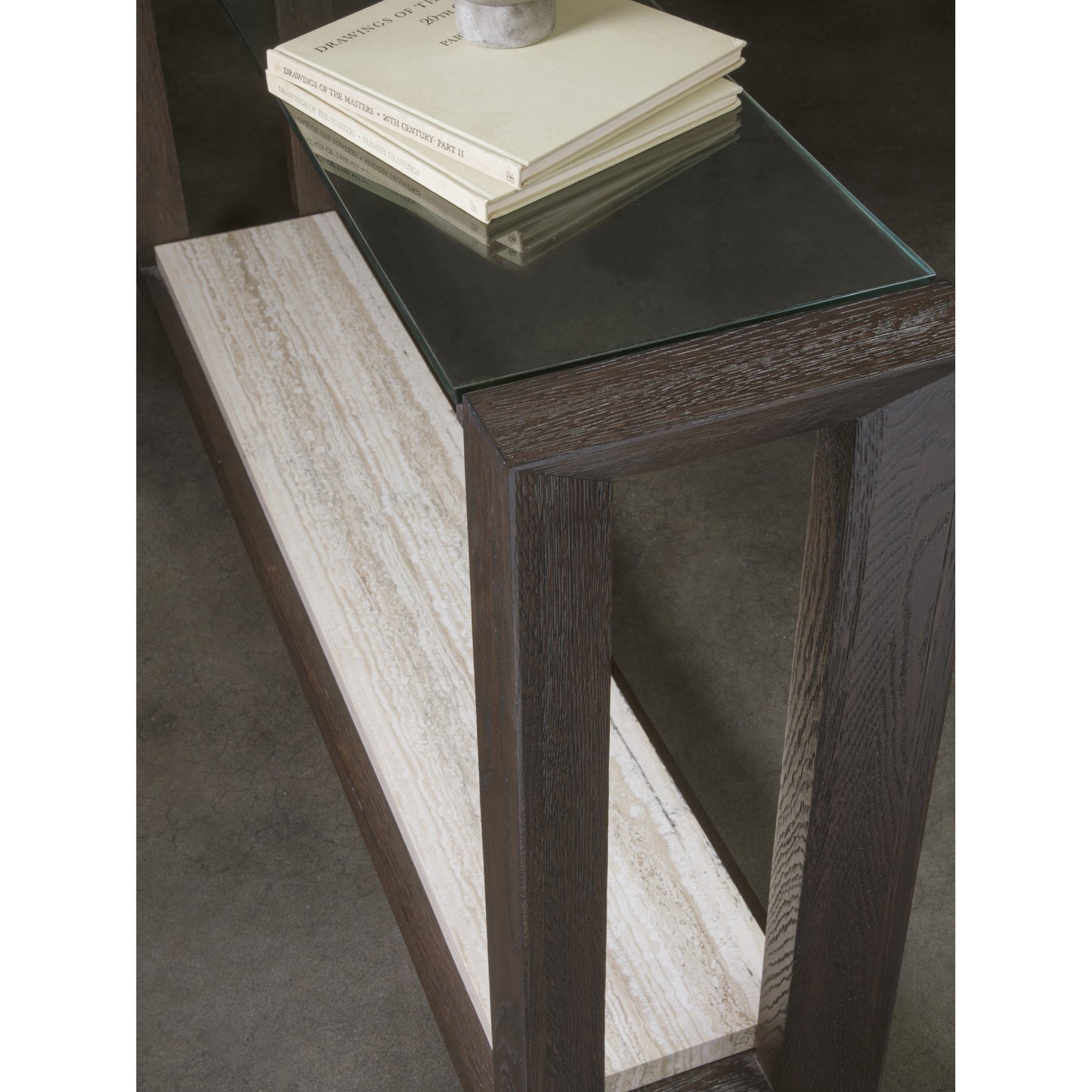 002 SI-1823411 | Additional Silo | Venerato Console by Artistica Home in mocha brown. Made from unique in a transitional style.